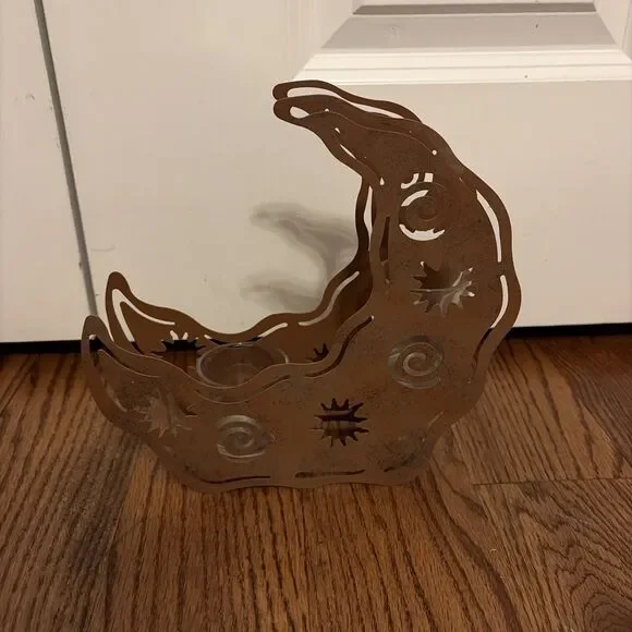 Vintage Partylite SUNESTA Moon Sun Sconce Candle Holder Celestial Whimsy Y2K - Picture 3 of 5